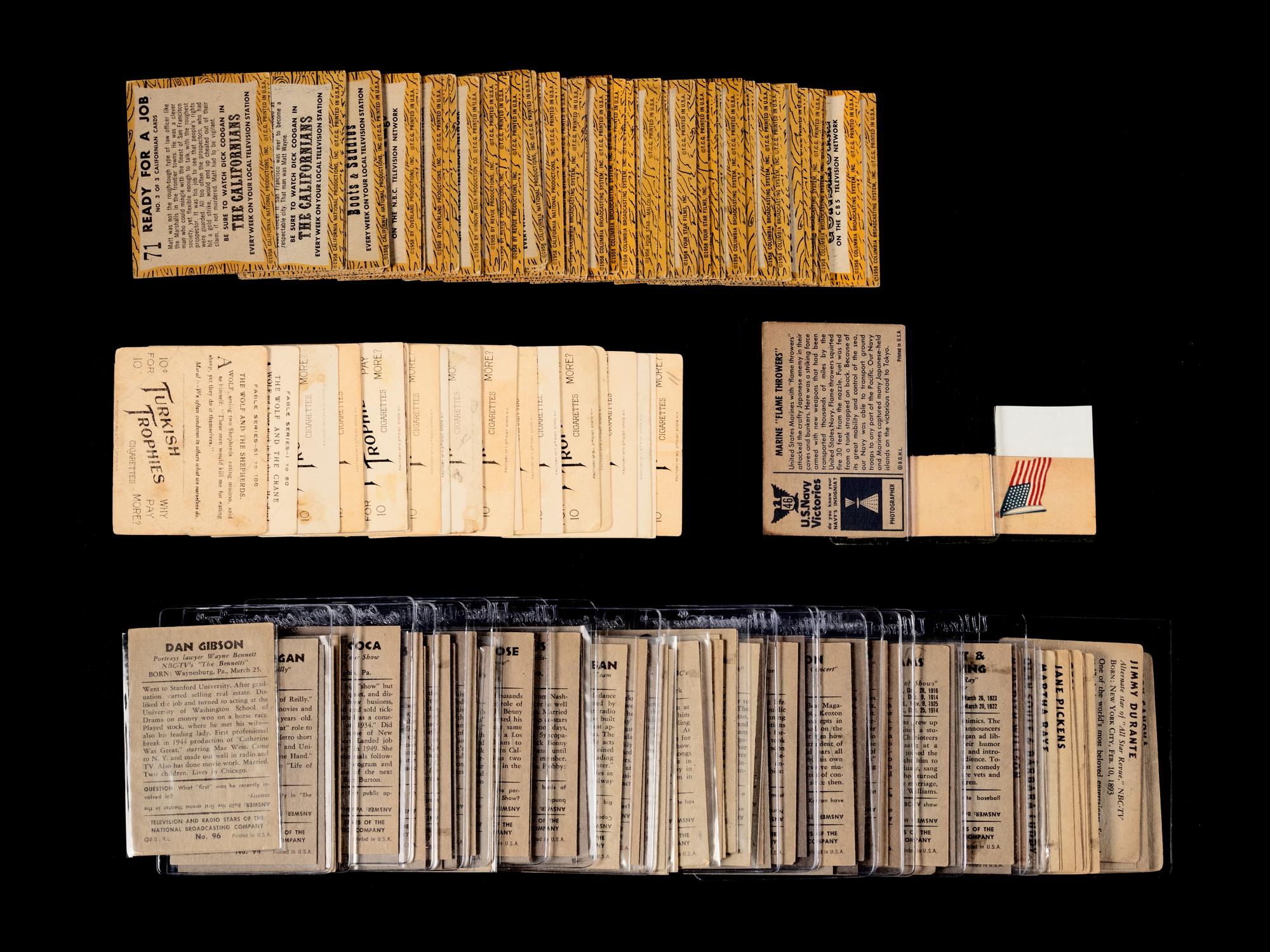 A Collection of Mid Century Non Sport Trading Cards