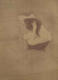 Henri de Toulouse-Lautrec (French, 1864–1901) - La Femme qui se Peigne (Coiffure)