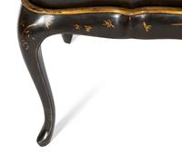 A Black and Gilt Chinoiserie-Decorated Tray Top Low Table