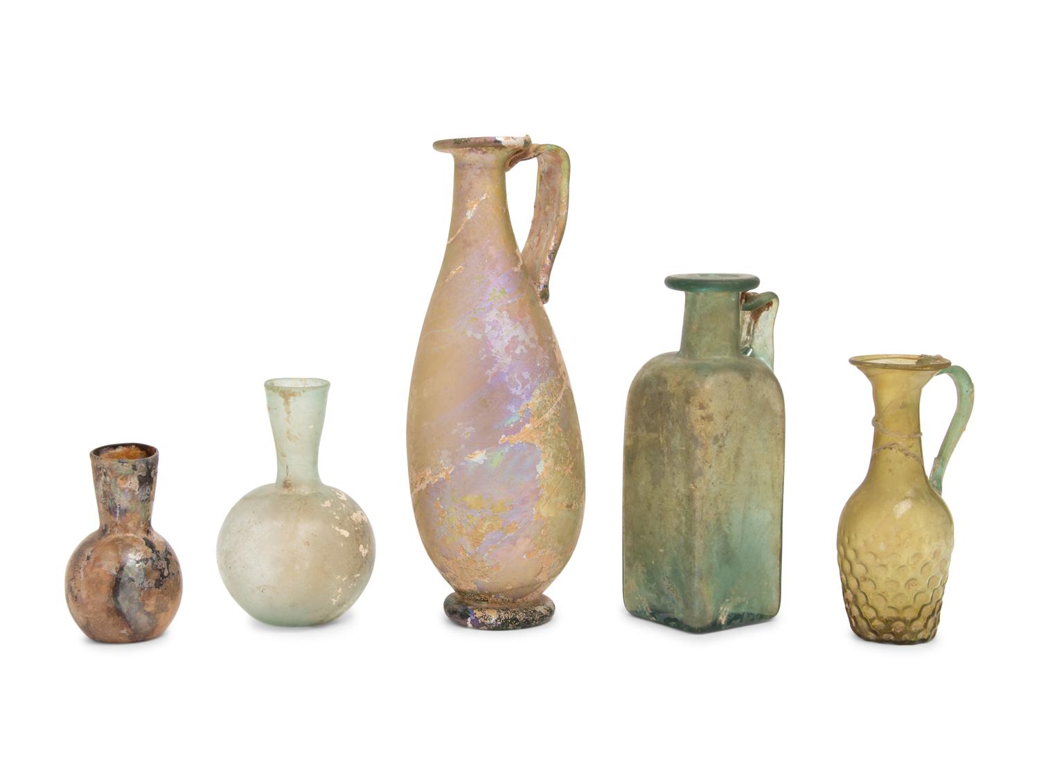 Five Roman Glass Vessels