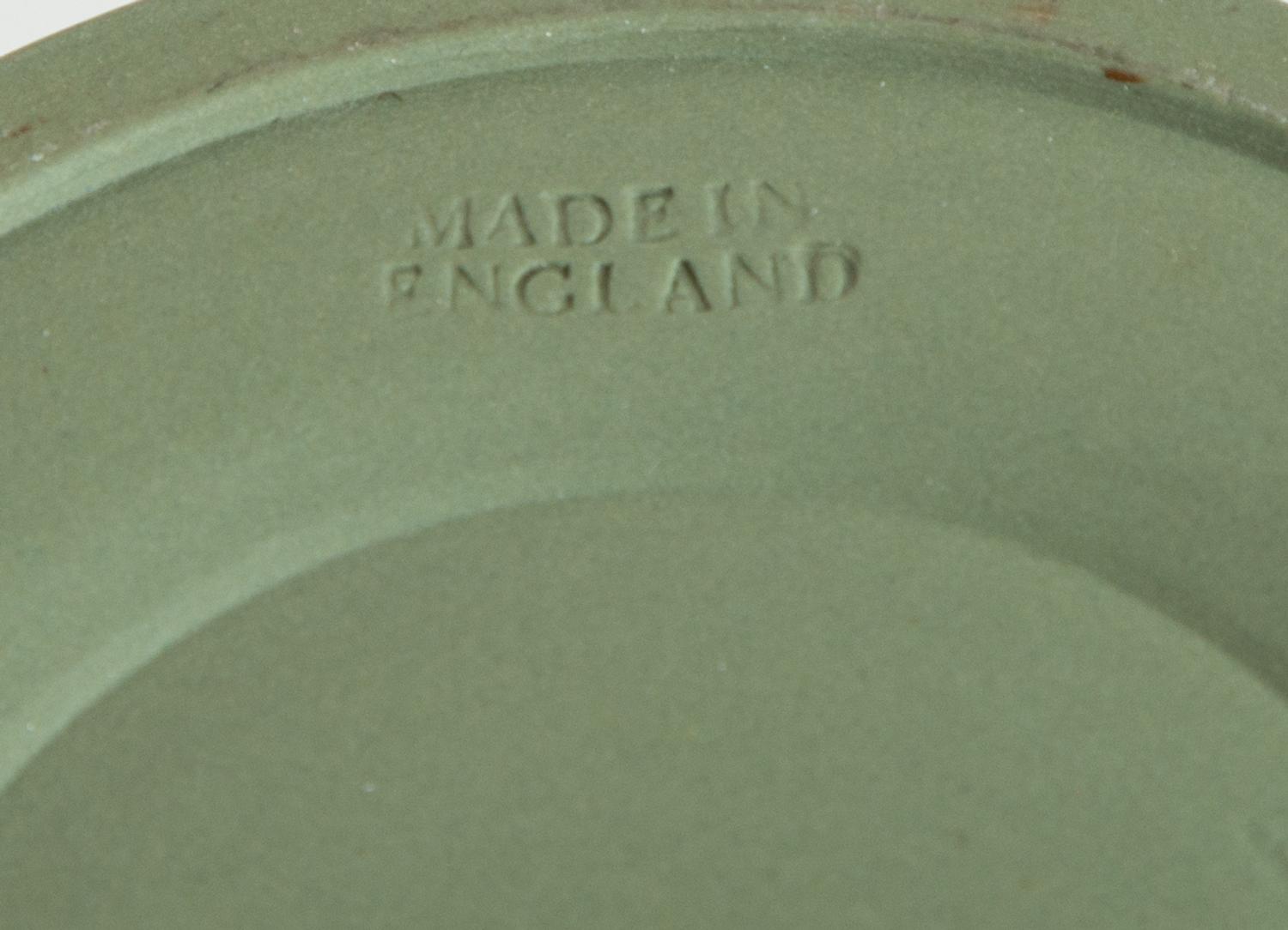 Seven Blue and Green Wedgwood Jasperware Articles