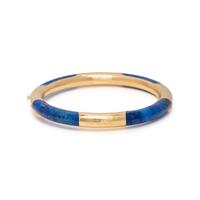 YELLOW GOLD AND LAPIS LAZULI NECKLACE AND BANGLE