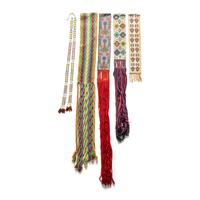 Collection of Great Lakes Beaded Sashes and Hair Drop
