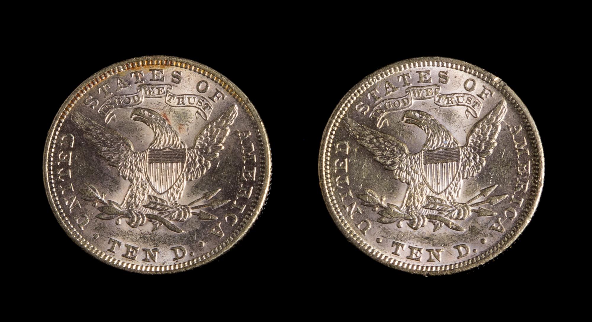 A Pair of United States 1894 Liberty Head $10 Gold Coins