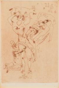 Marc Chagall, (French/Russian, 1887-1985), La Luxure (from Les sept peches capitaux), 1926