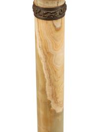 A Continental Bronze Mounted Onyx Pedestal