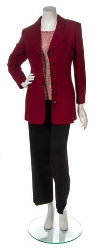 A Chanel Rouge Wool Jacket,