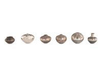 Miniature Silver Seed Jars