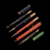 A Group of Five Vintage Parker Writing Instruments