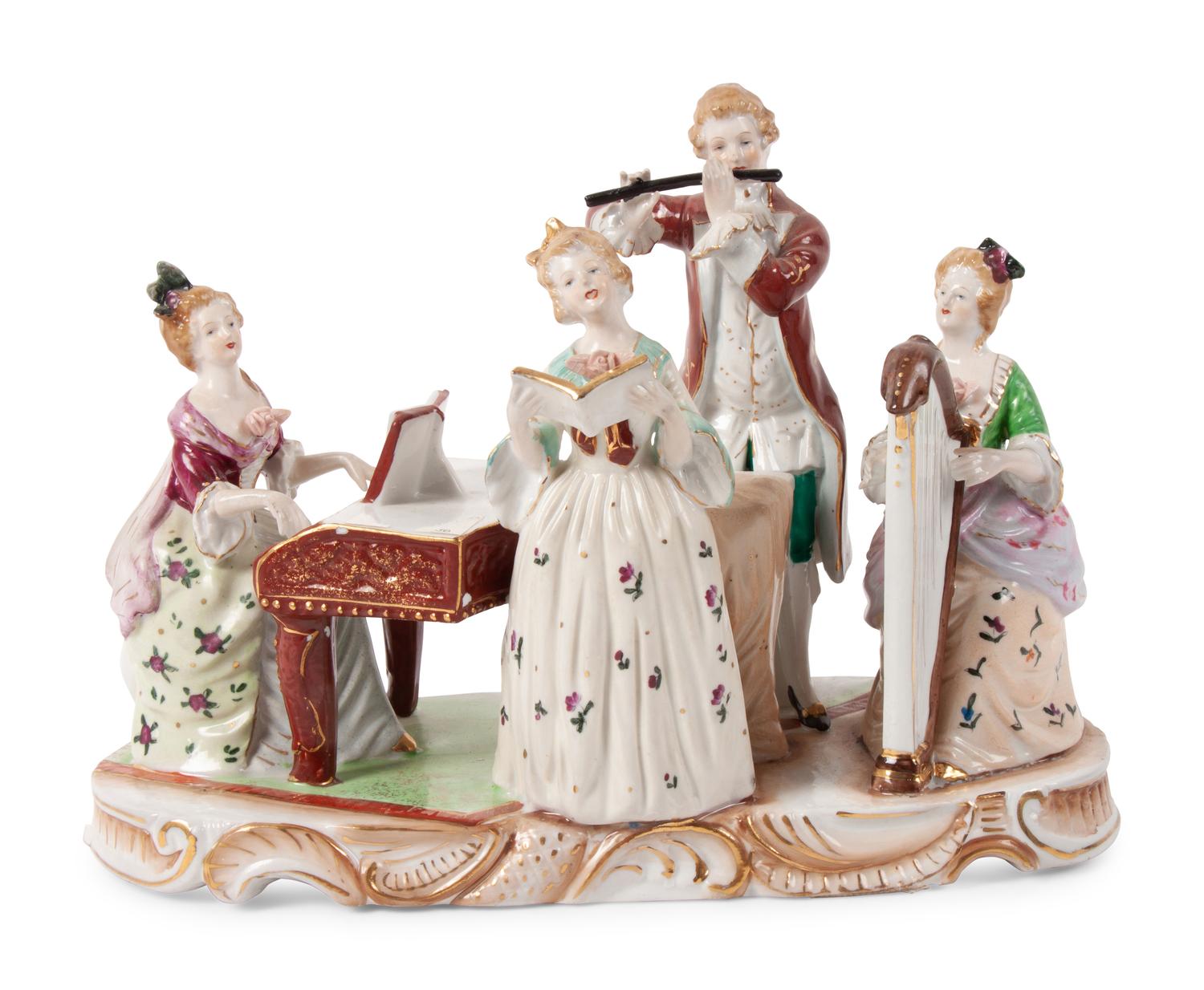 A Pair of Continental Porcelain Figures