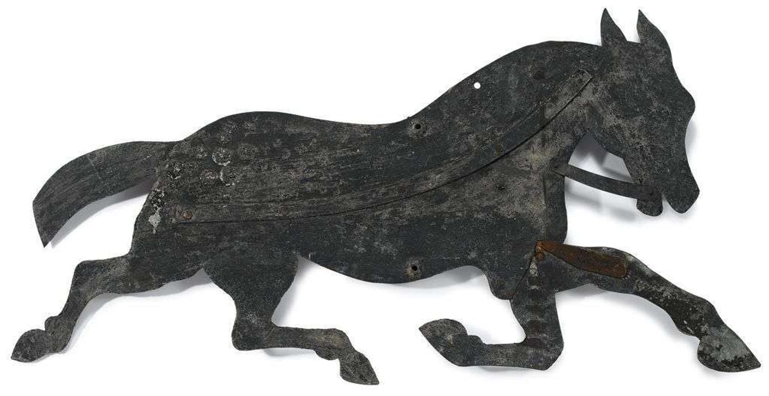 Painted sheet metal weathervane late 19th century