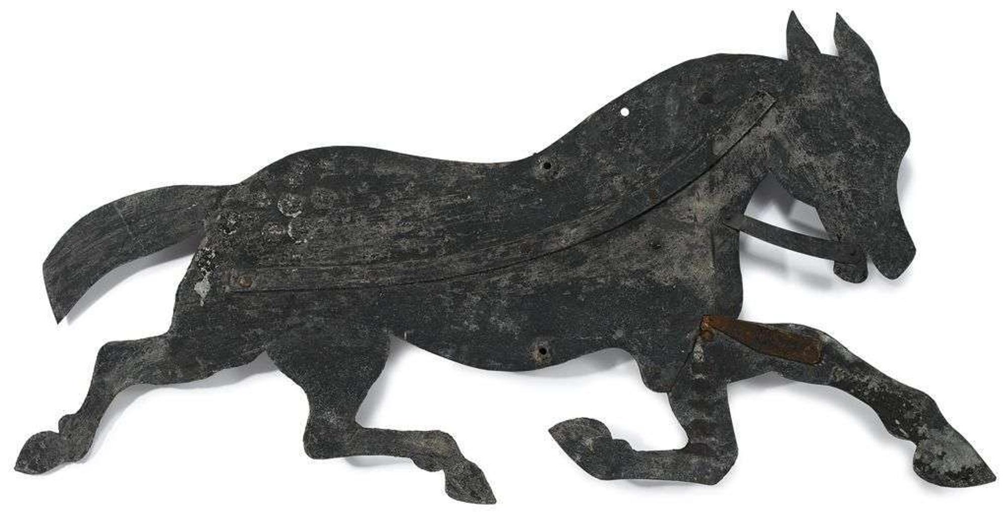 Painted sheet metal weathervane late 19th century