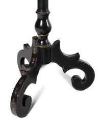 A Set of Four Victorian Style Black-Painted Side Tables
