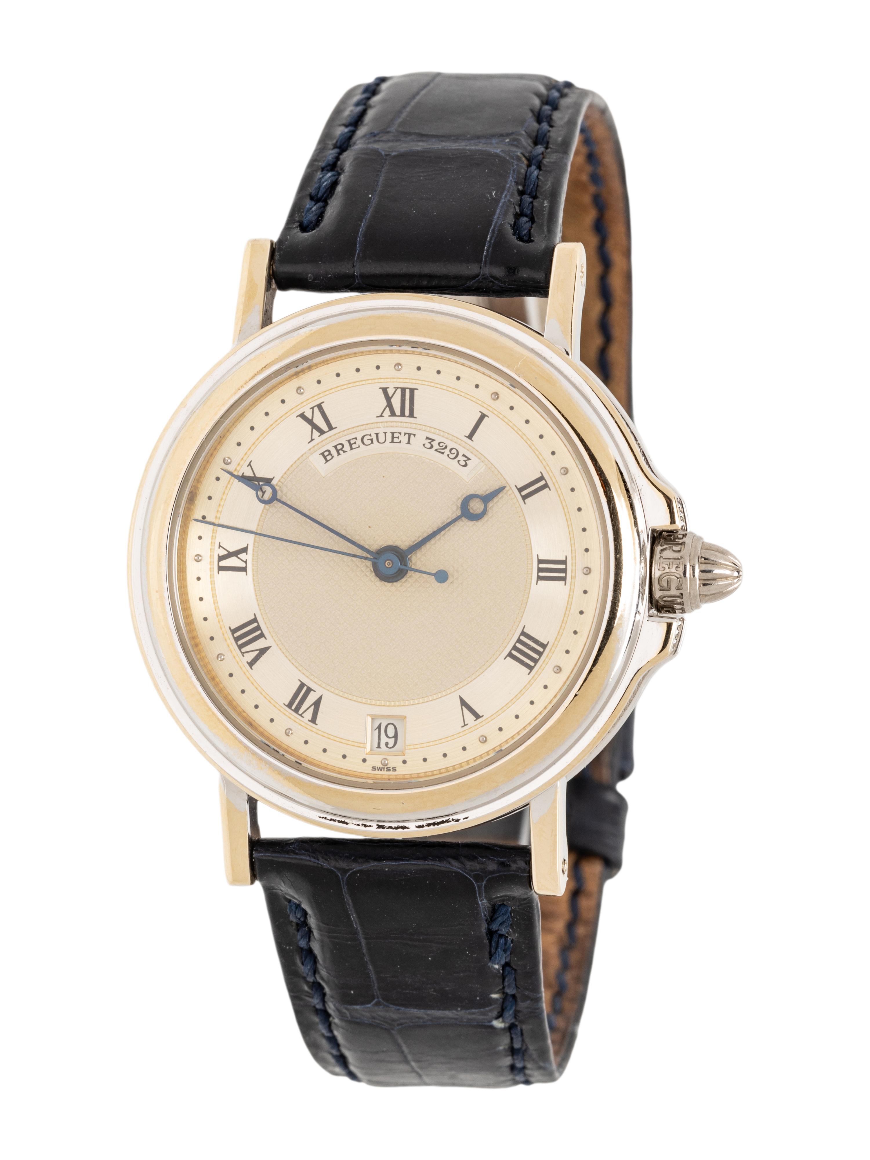 BREGUET, 18K WHITE GOLD 'HORLOGER DE LA MARINE' WATCH