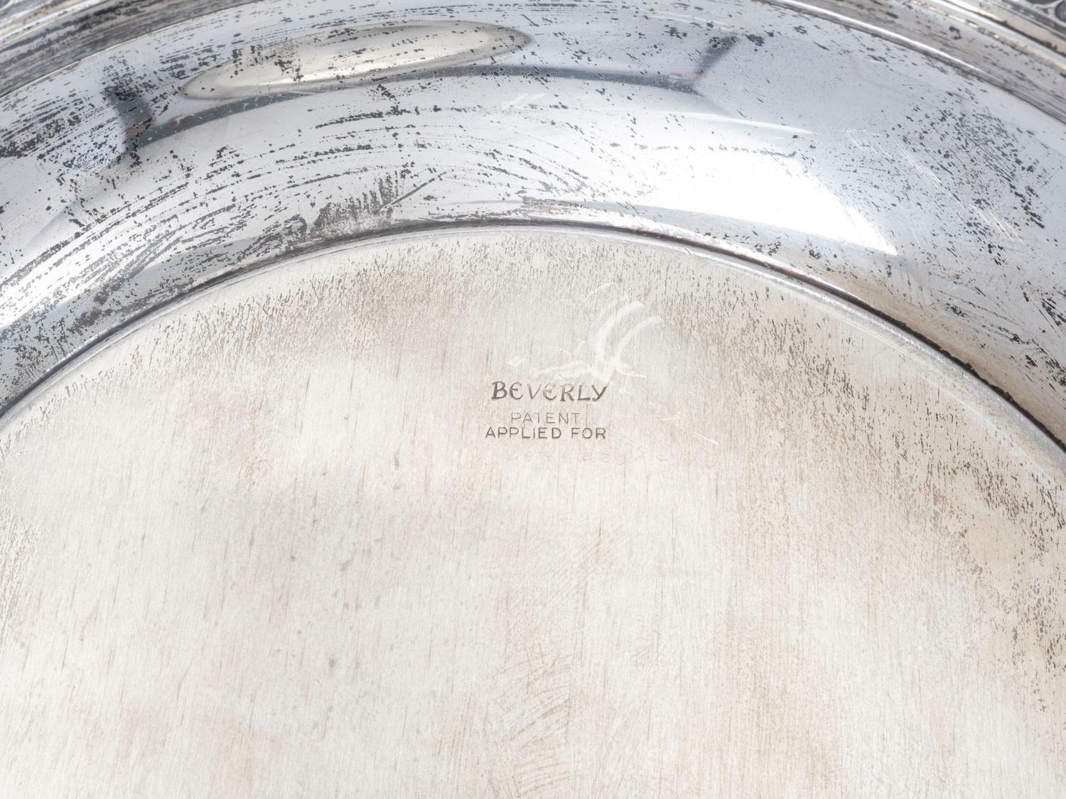 Eight American Silver Serving Trays