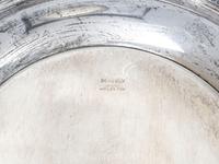 Eight American Silver Serving Trays