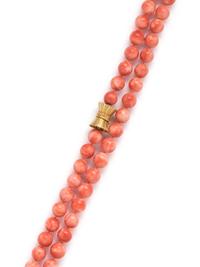 CORAL BEAD NECKLACE