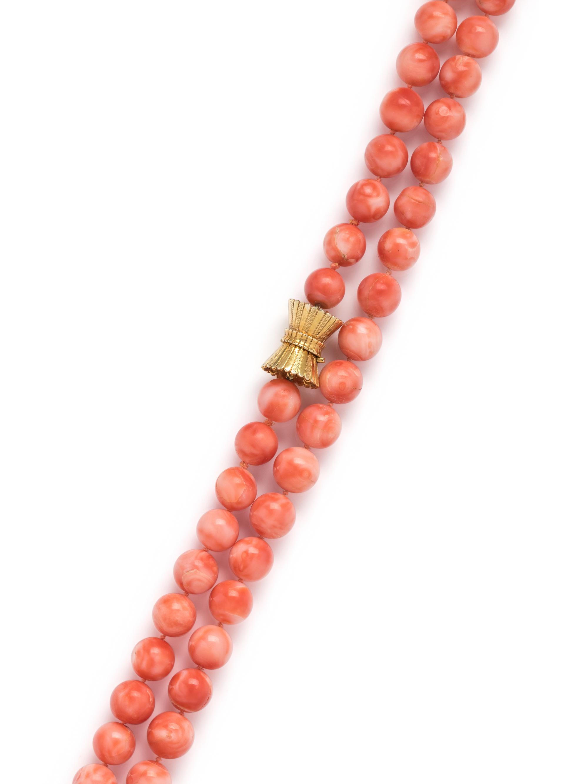 CORAL BEAD NECKLACE