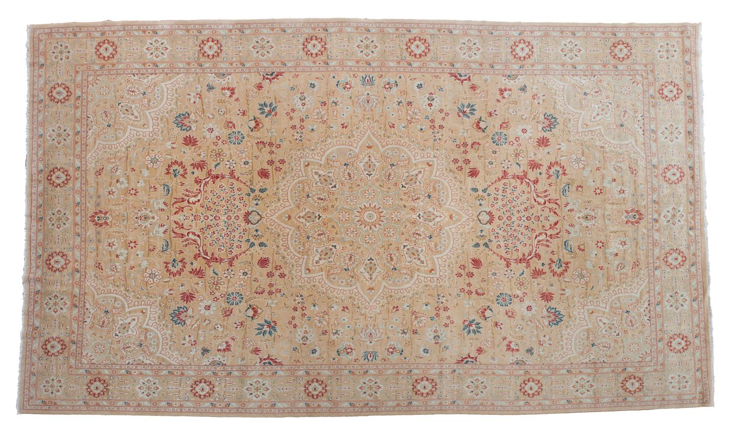 An Indian Persian Design Wool Rug 13 feet x 9 feet.