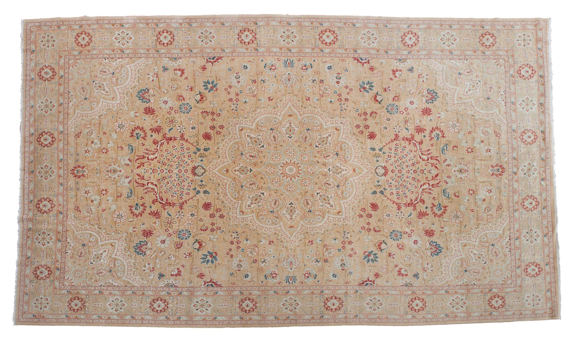 An Indian Persian Design Wool Rug 13 feet x 9 feet.