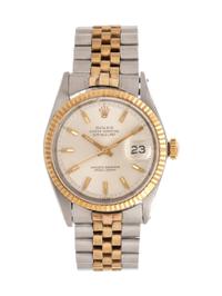 A Rolex Stainless Steel and Yellow Gold Ref. 1601 'Datejust' Wristwatch, Circa 1969