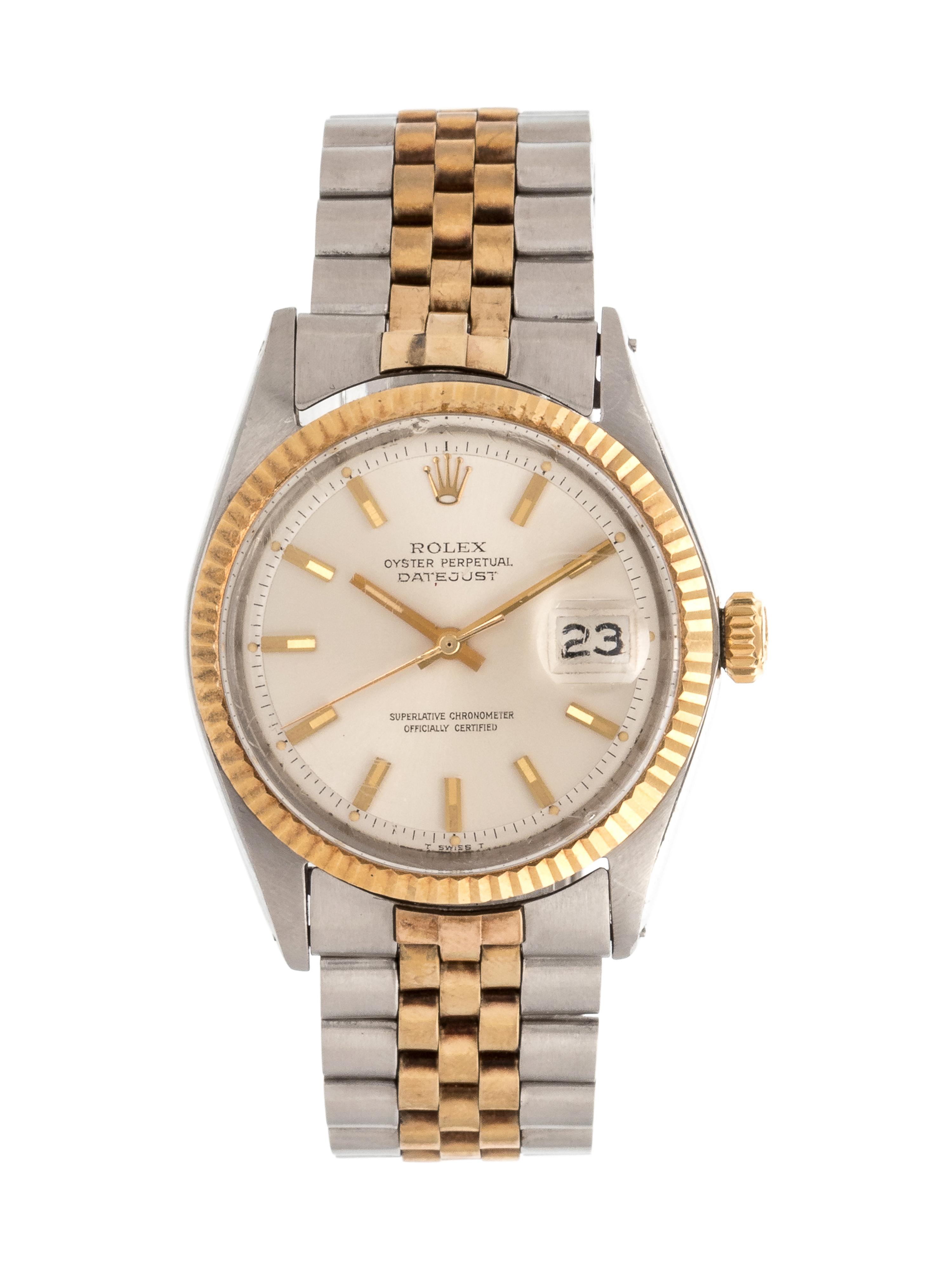 A Rolex Stainless Steel and Yellow Gold Ref. 1601 'Datejust' Wristwatch, Circa 1969