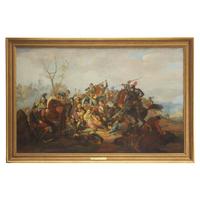 Jørgen Valentin Sonne (Danish, 1801-1890) — The Death of the Swedish King Gustavus II Adolphus at Lutzen , 1828
