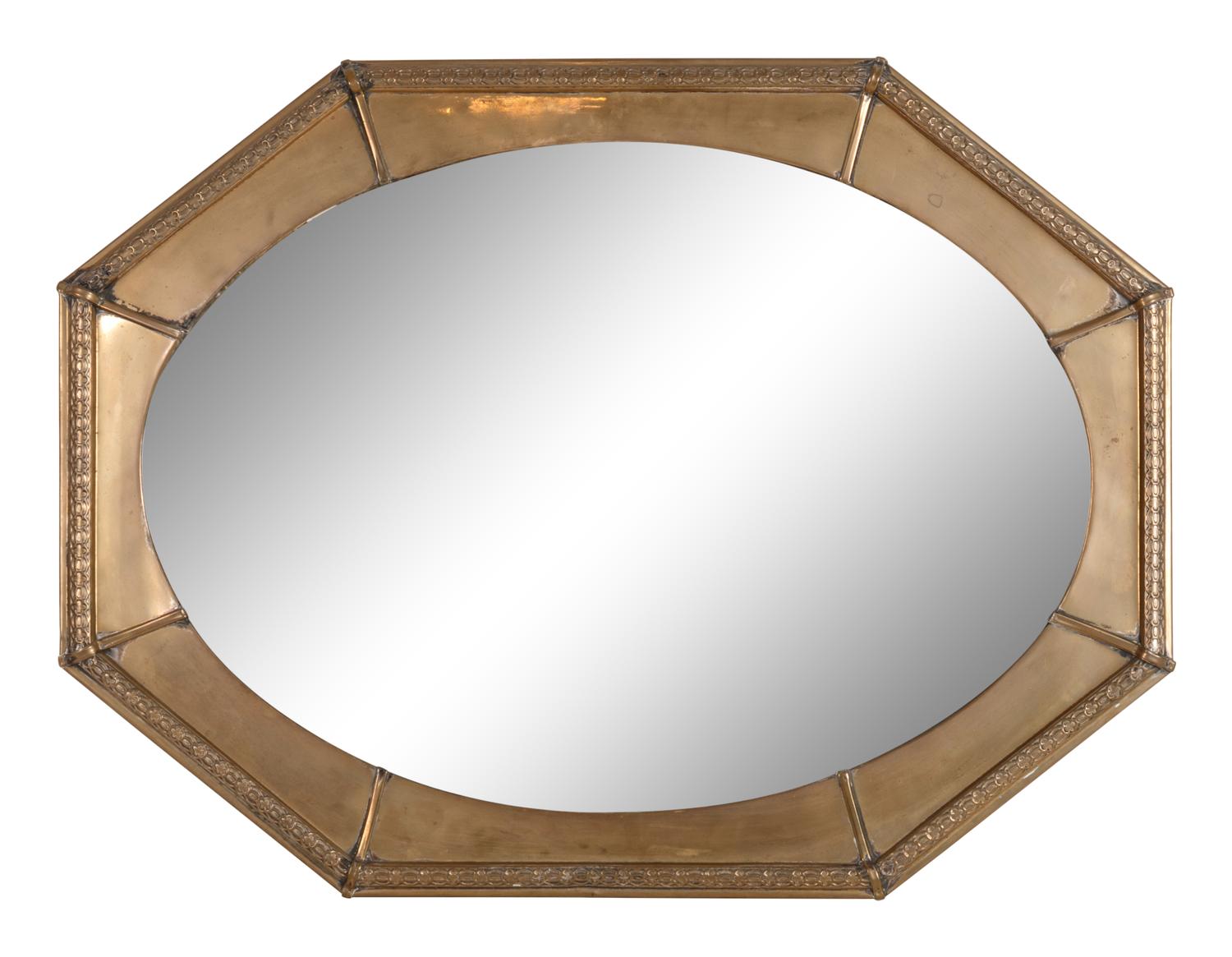 A Pressed Brass Mirror