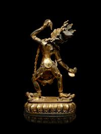 A Tibetan Gilt Bronze Figure of Bodhisattva Vajrayogini