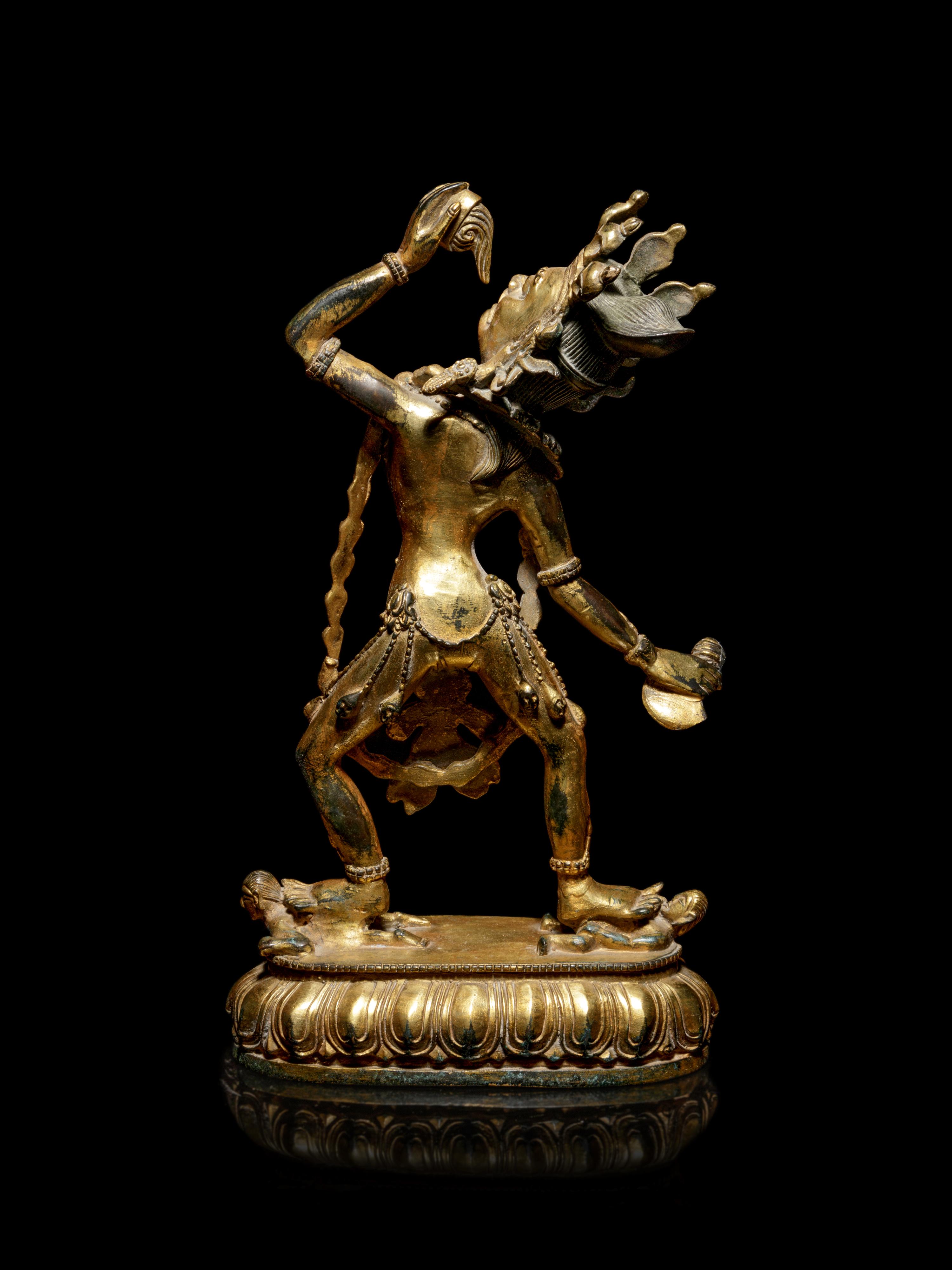 A Tibetan Gilt Bronze Figure of Bodhisattva Vajrayogini