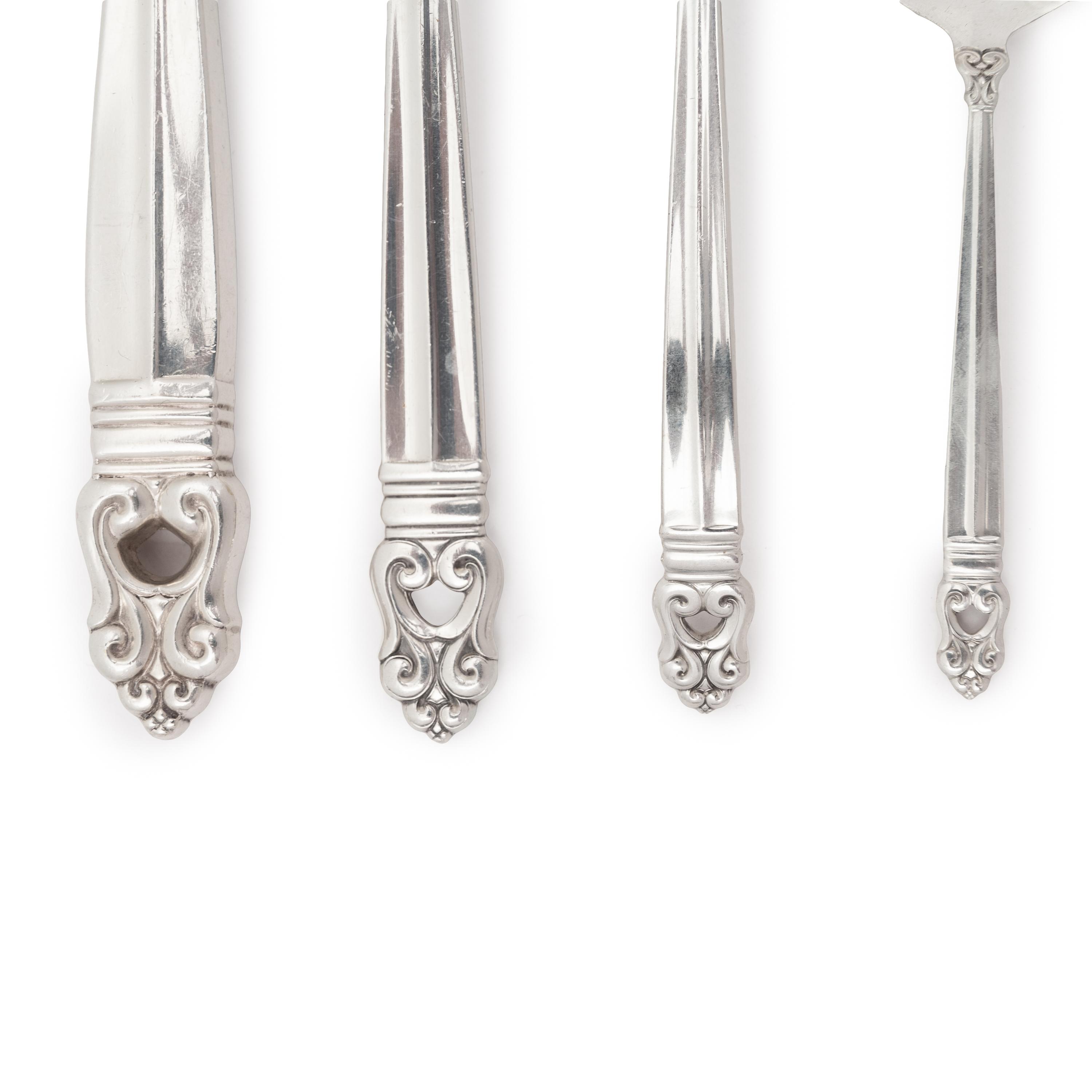 An American Silver Flatware Service