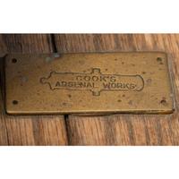 Cook's Arsenal Works Bronze Mortar with Wood Block Mount