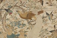 A Pair of Embroidered Silk Circular Fans