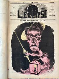 L'Eclipse Satirical Weekly Journal Bound in 3 Folios, Illustrations by Andre Gill
