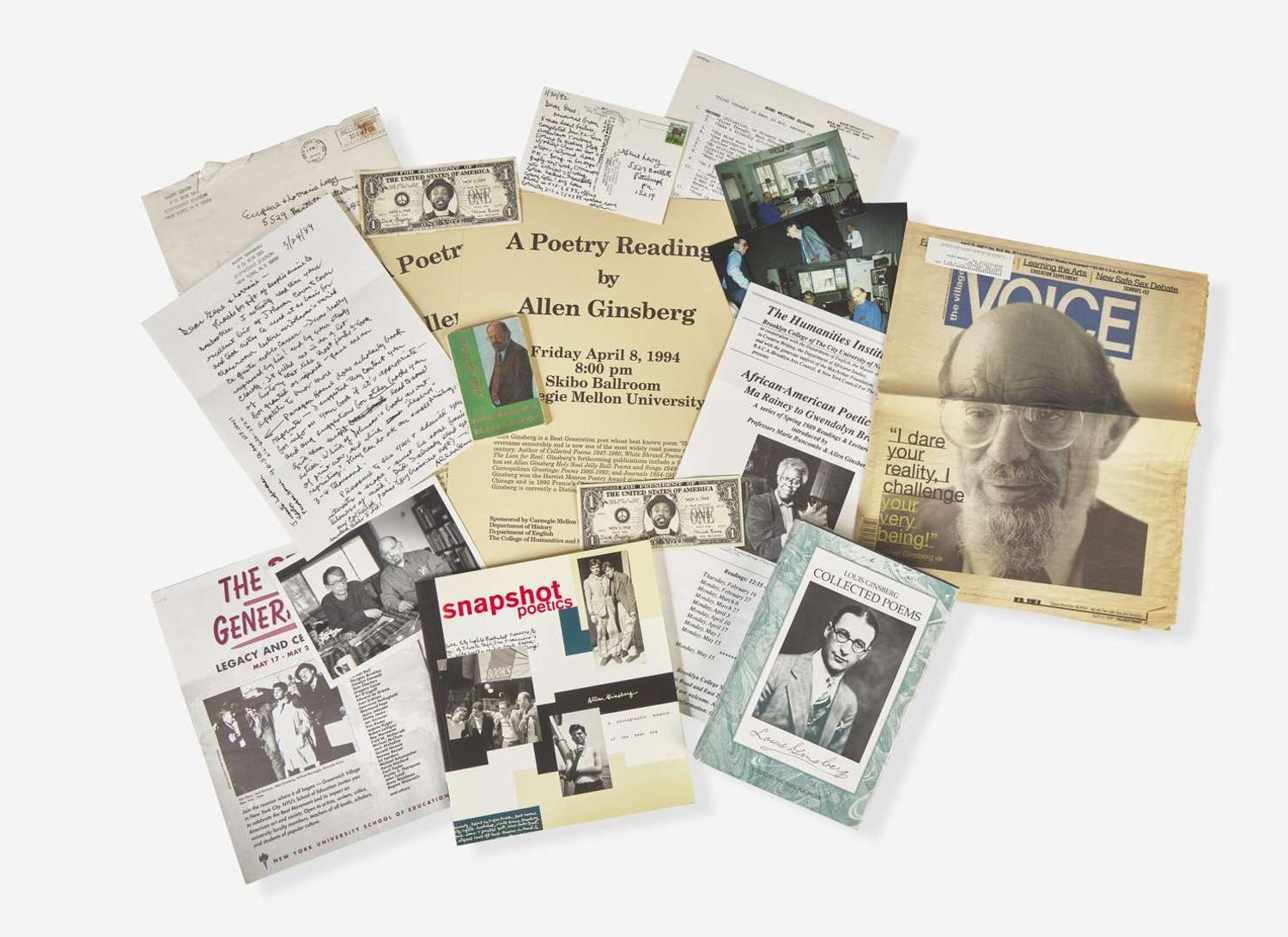 [Literature] [Ginsberg, Allen]: Archive of Books and Other Ephemera
