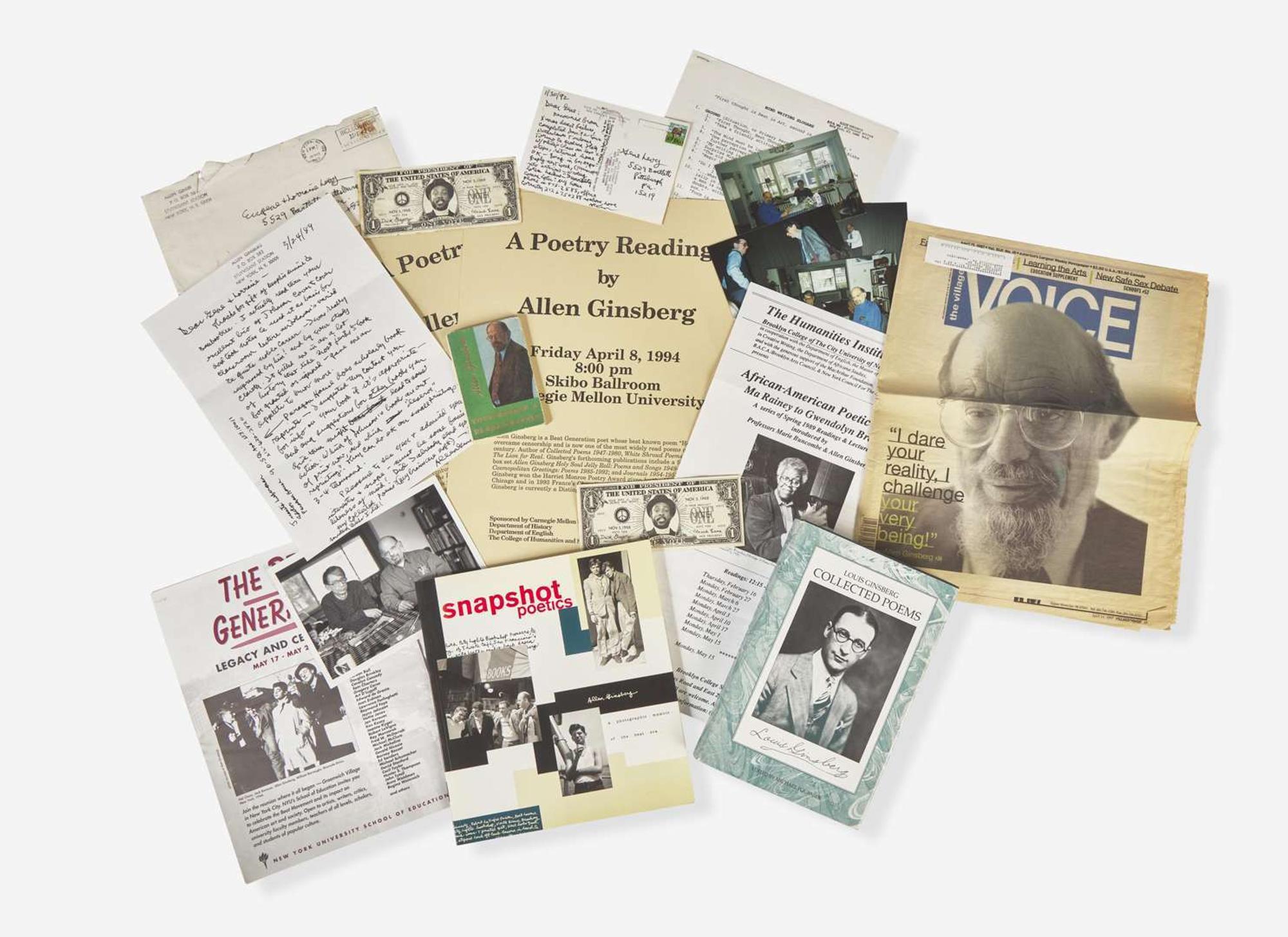 [Literature] [Ginsberg, Allen]: Archive of Books and Other Ephemera