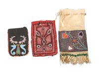 A Group of Native Made Beadwork Length of longest 43 inches.