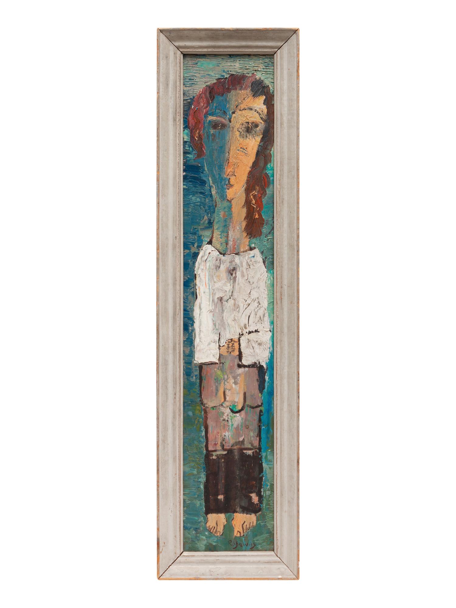 A Pair of Untitled Oil on Boards