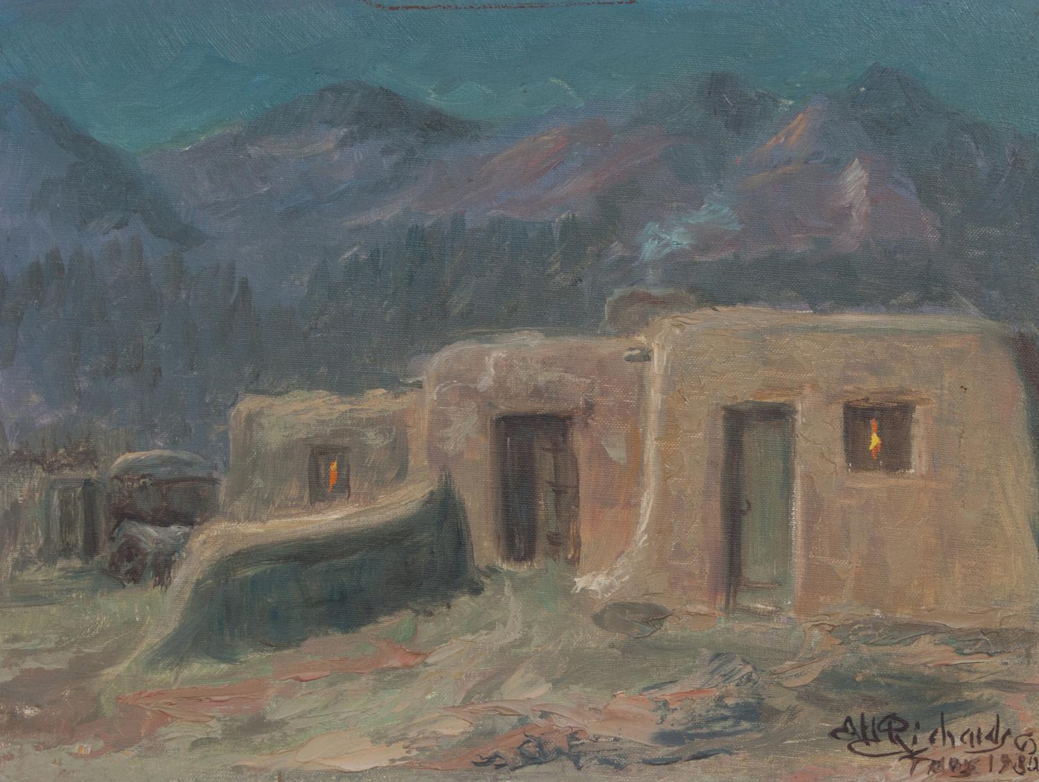 AH Richards, (20th century), Taos, 1980