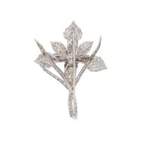 DIAMOND AND MULTIGEM CONVERTIBLE FLOWER BROOCH