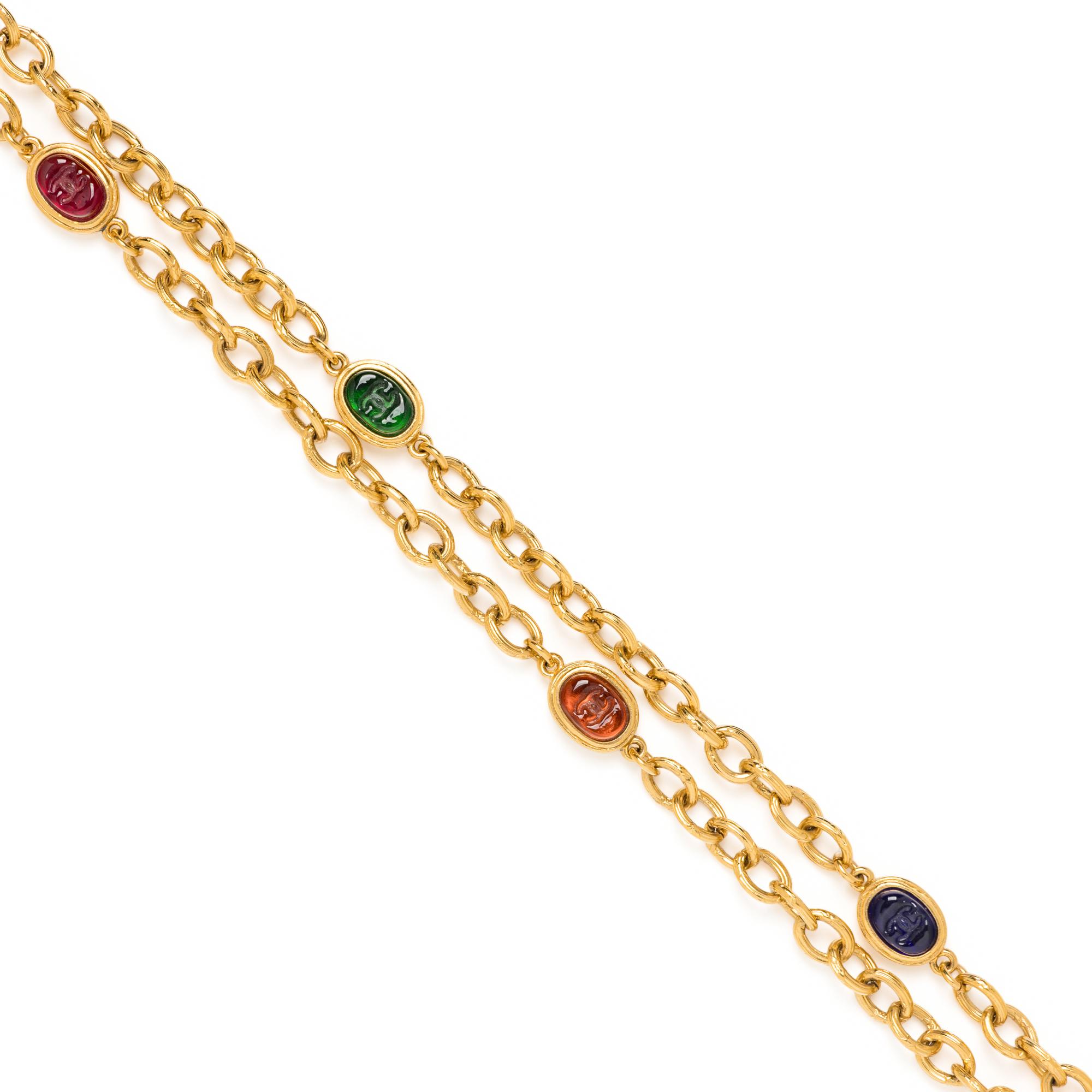Chanel, Intaglio Pâte de Verre Necklace, 1993