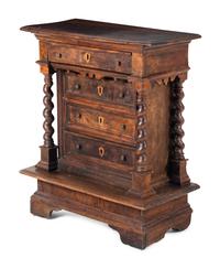 A Spanish Baroque Walnut Side Chest
