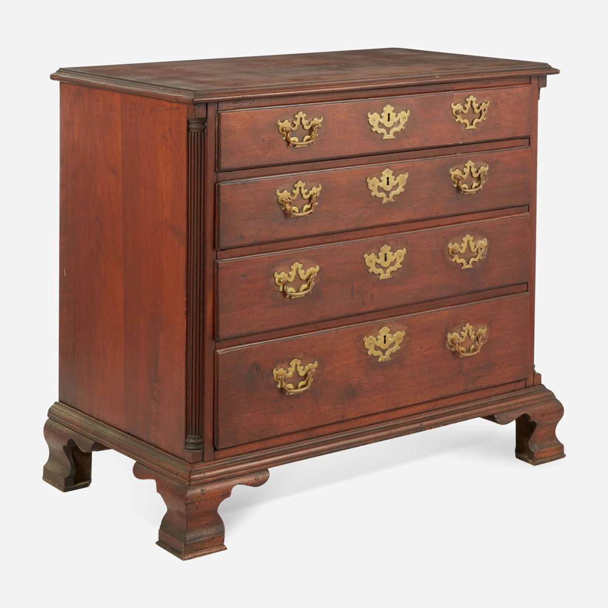 A Chippendale carved mahogany chest of drawers Philadelphia, PA, 1770