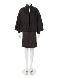 Chado Ralph Rucci Brown Cashmere Three-Piece Ensemble, 2000-10s