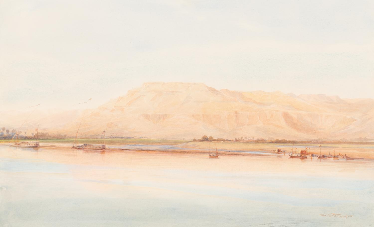 View of the Left Bank at Luxor