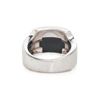 CARTIER, WHITE GOLD 'SANTOS DUMONT' HAWK'S EYE RING