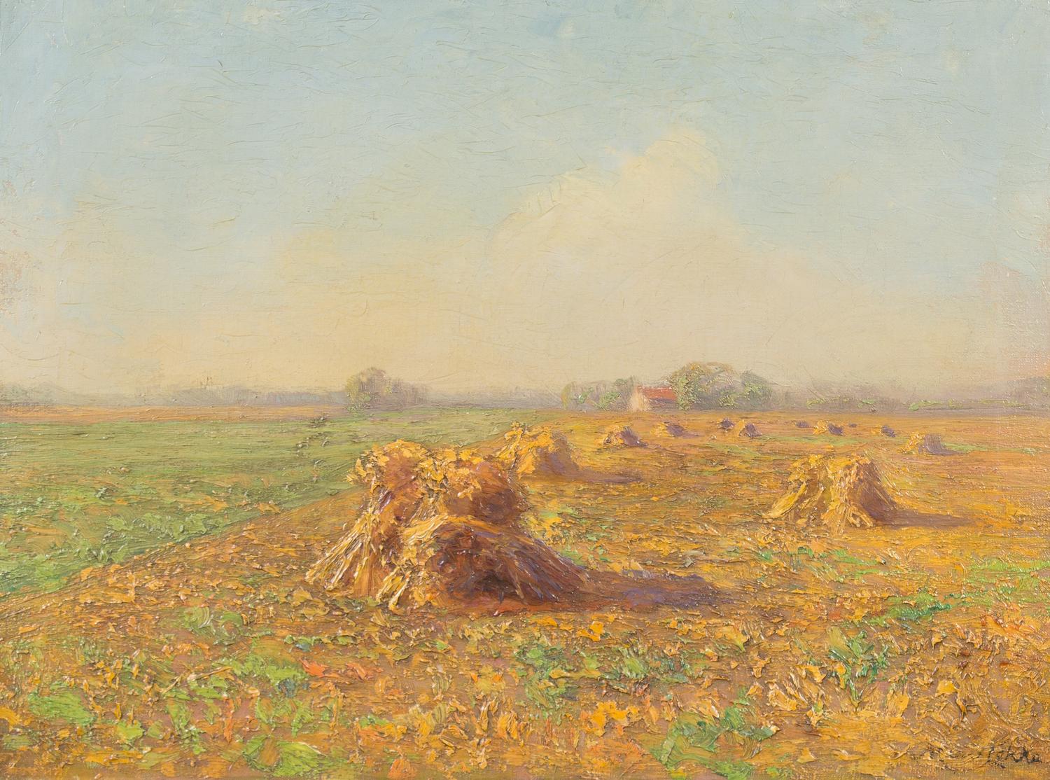 Marie Lokke, (Norwegian, 1876-1948), Bales of Hay