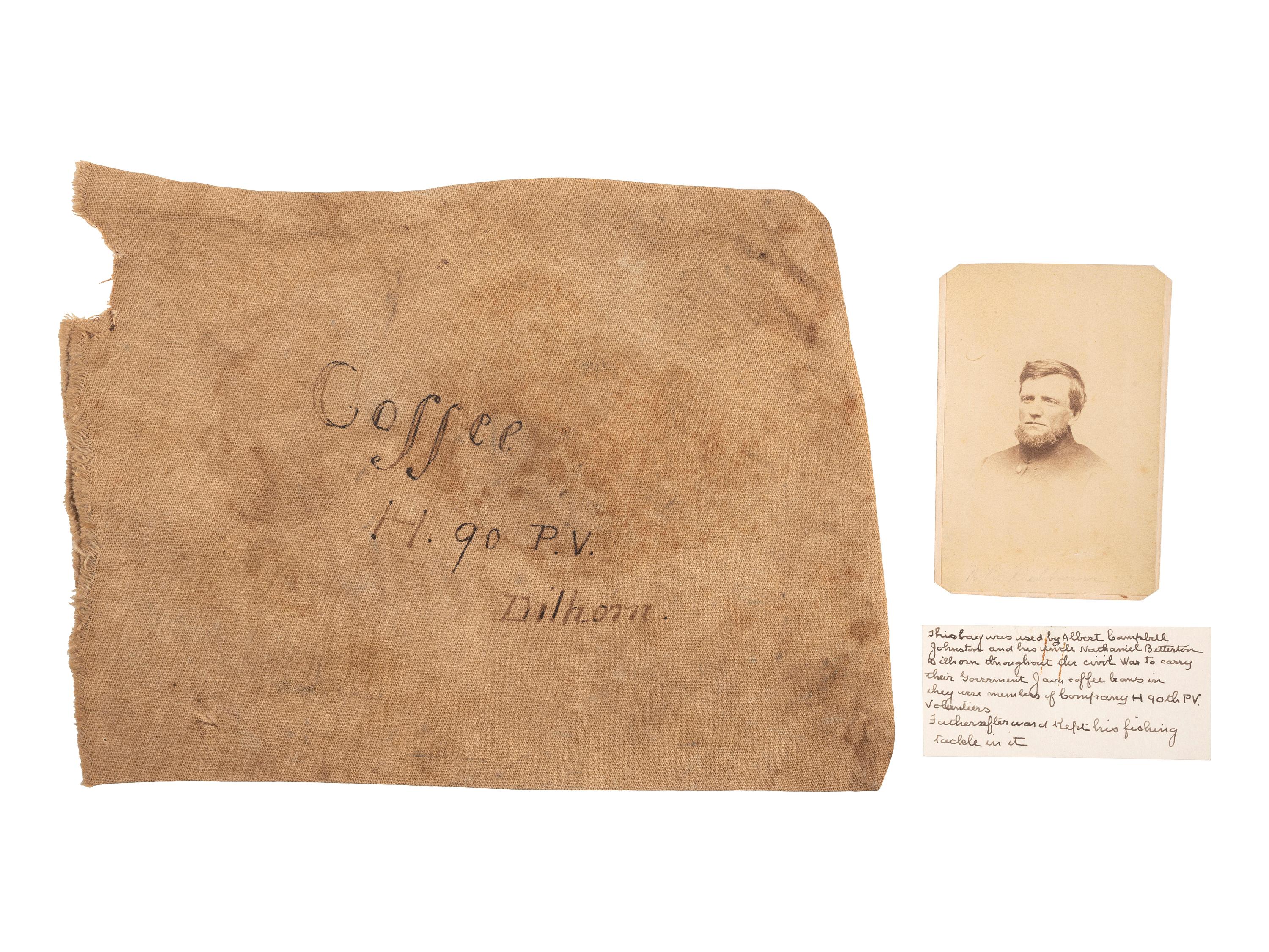 [CIVIL WAR]. Archive related to Albert Campbell Johnston and Nathaniel Dillhorn, 90th Pennsylvania Volunteers, incl. letter detailing the Battle of Cedar Mountain.