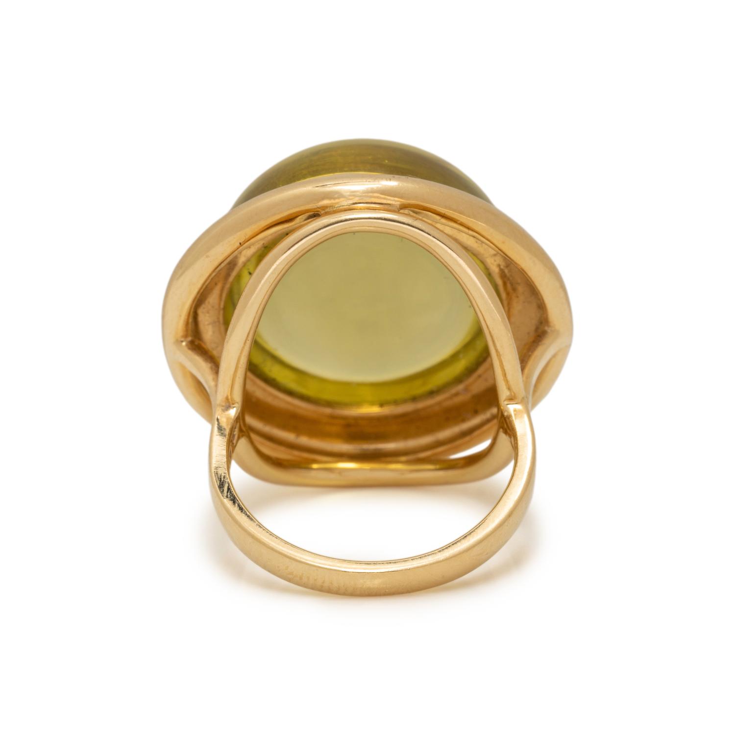 TIFFANY & CO., PALOMA PICASSO, YELLOW GOLD AND HELIODOR RING