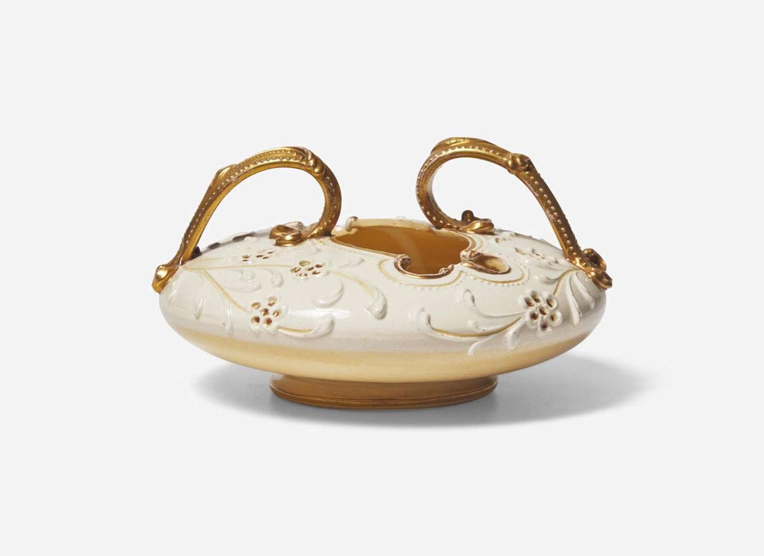 A Wedgwood Harry Barnard Queensware Handled Vase, UK, circa 1895